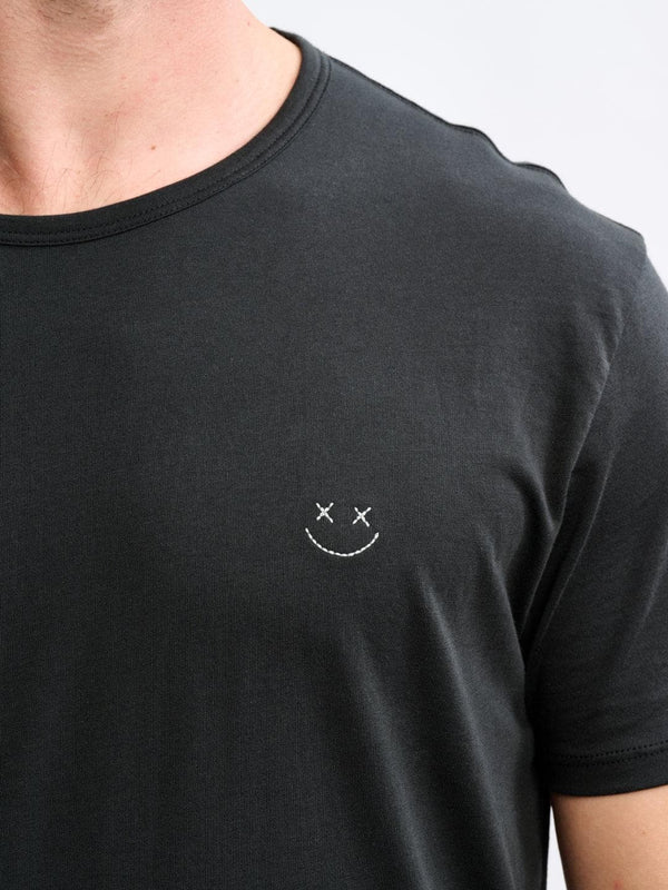 Smiley Tee SQ - Black