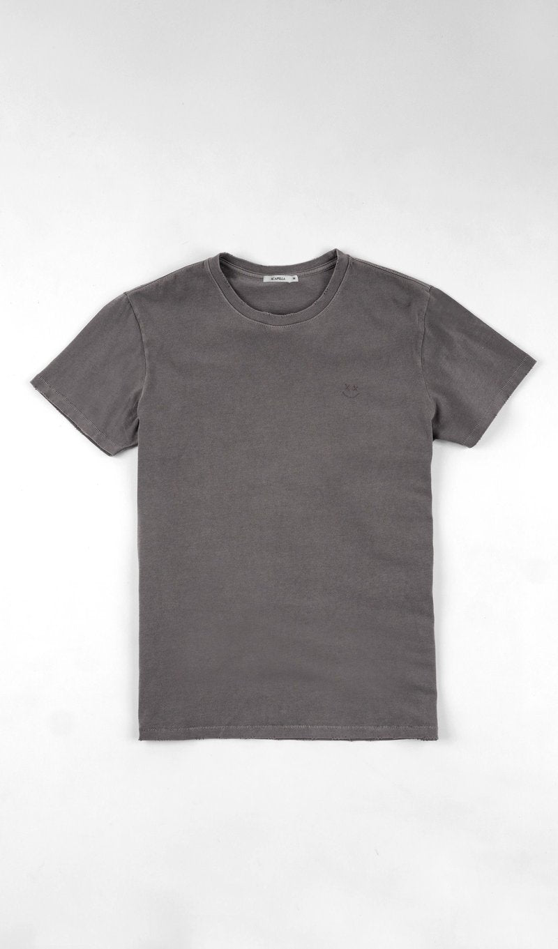 Basic Tee - Smiley Grey