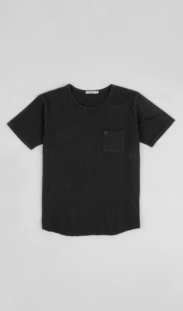 X Pocket Tee - Washed Black