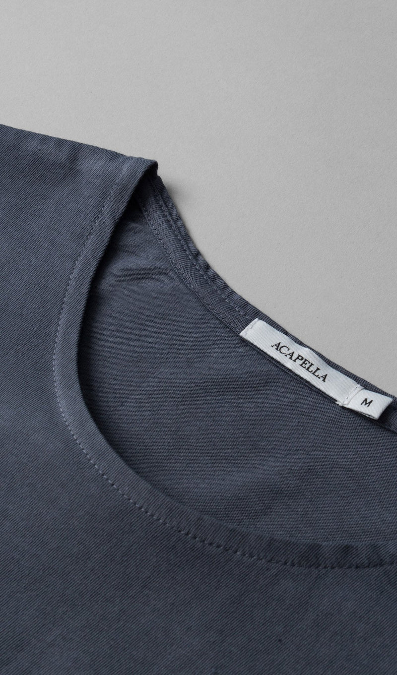 X Pocket Curved Hem Tee - Turbulence