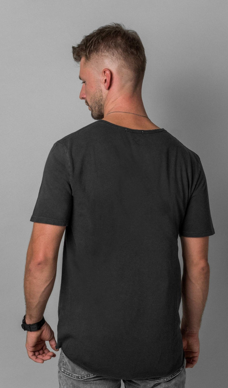 X Pocket Tee - Washed Black