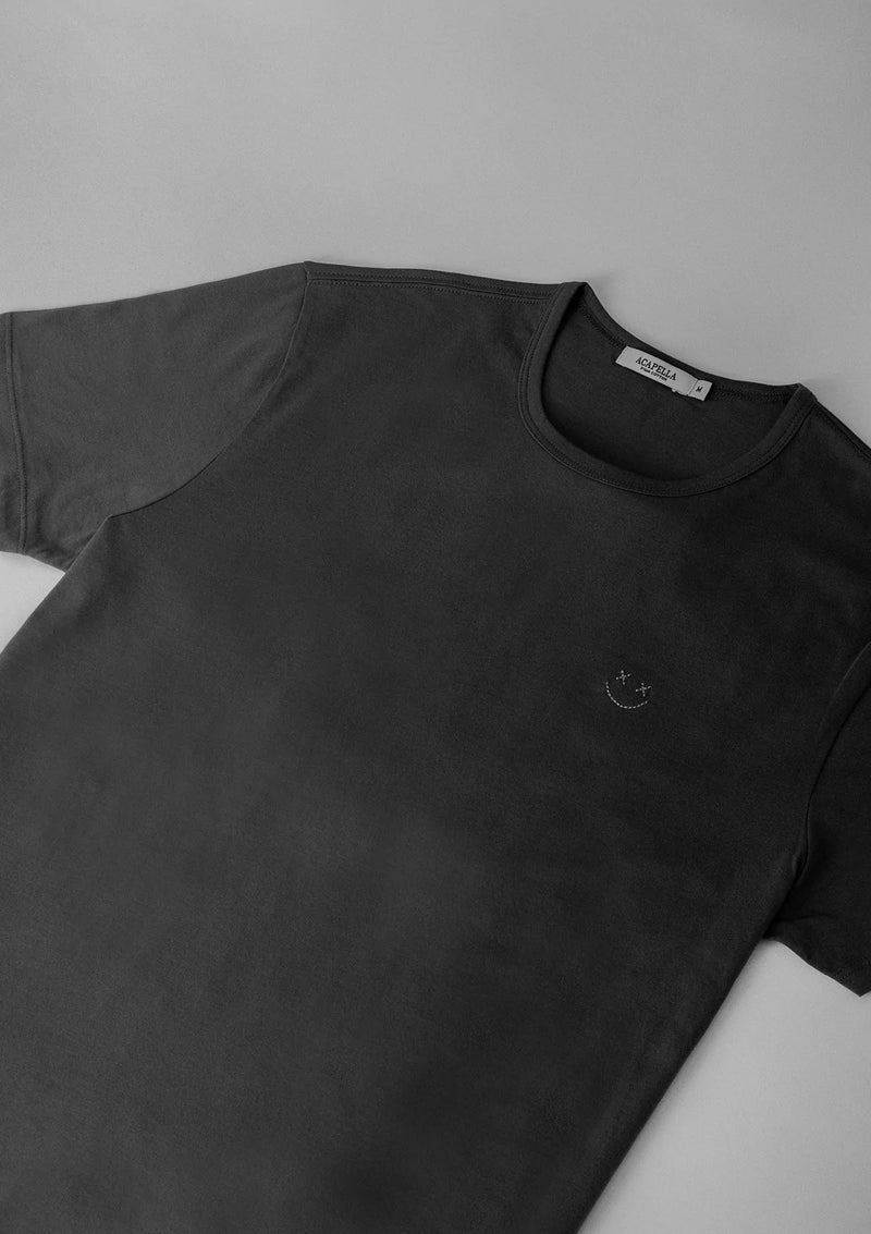 Pima Smiley tee Dark Shadow