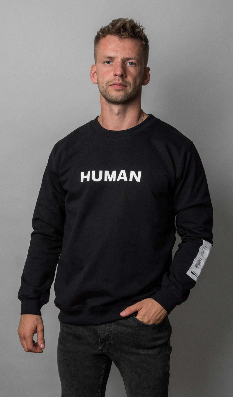 HUMAN BLACK PULLOVER